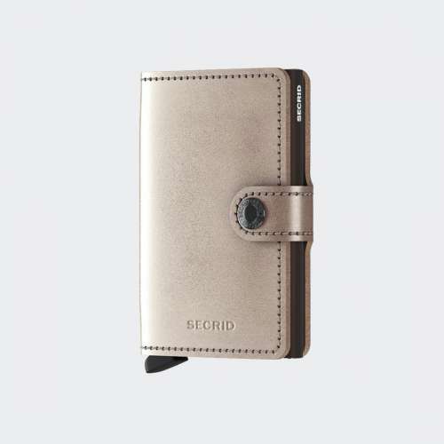 CARTEIRA SECRID MINIWALLET CHAMPAGNE/BROWN