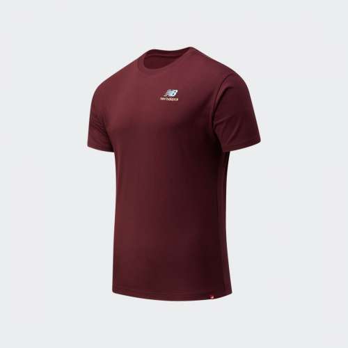 T-SHIRT NEW BALANCE ESSENTIALS EMBROIDERED BORDEAUX