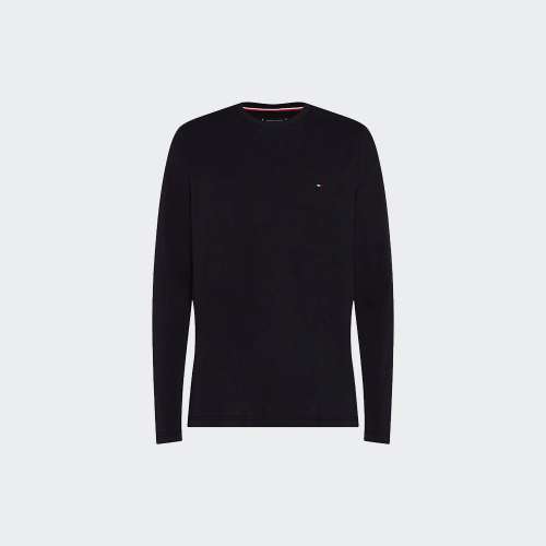 LONGSLEEVE TOMMY HILFIGER STRETCH SLIM FIT BLACK