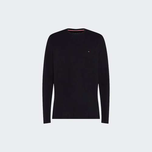 LONGSLEEVE TOMMY HILFIGER STRETCH SLIM FIT BLACK