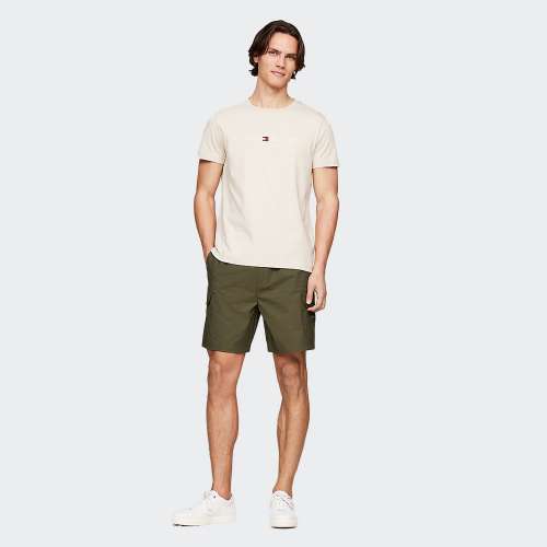 TSHIRT TOMMY HILFIGER LOGO CLASSIC BEIGE