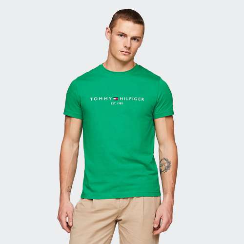 TSHIRT TOMMY HILFIGER LOGO OLYMPIC GREEN