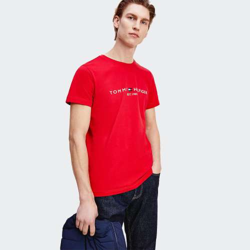 TSHIRT TOMMY HILFIGER LOGO PRIMARY RED