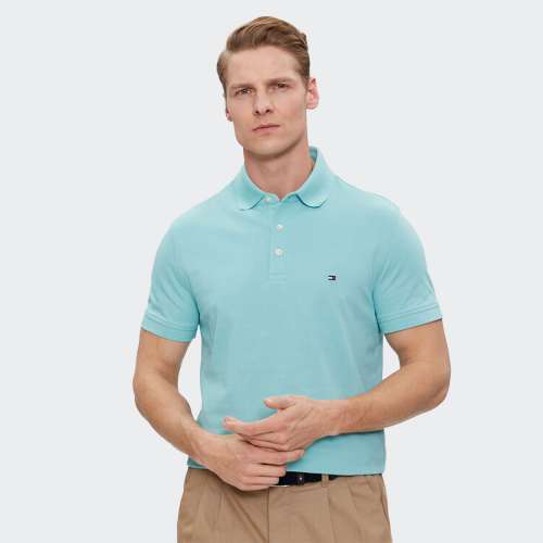 POLO TOMMY HILFIGER 1985 SLIM TRADEWINDS AQUA