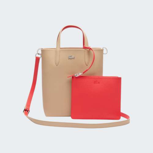 MALA LACOSTE VERTICAL VIENNOIS GRENA