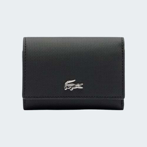 CARTEIRA LACOSTE ANNA NOIR FARINE