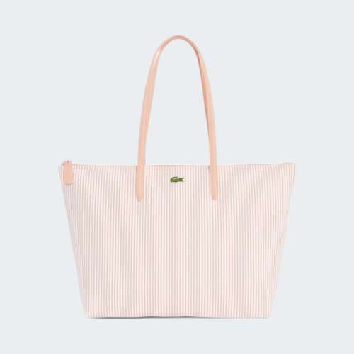 MALA LACOSTE L.12.12 CONCEPT SHOPPING STRIPE PRINT