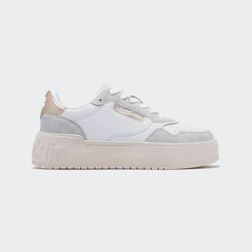 D FRANKLIN LOW COURT BASIC WHITE/ROSE GOLD