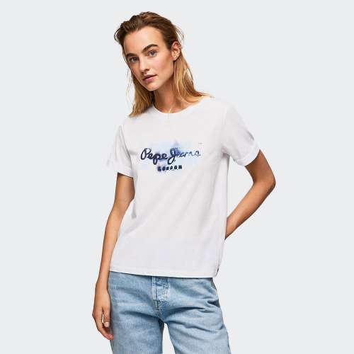 TSHIRT PEPE JEANS GOLDIE WHITE