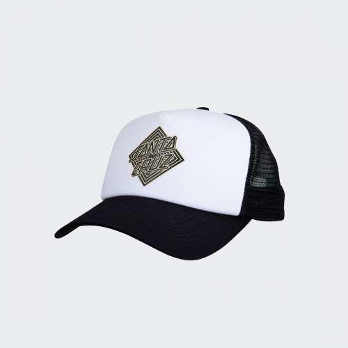 BONÉ SANTA CRUZ SOLITAIRE MESHBACK WHITE