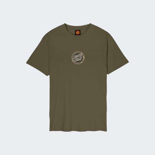 TSHIRT SANTA CRUZ CARVED MFG FRONT UNIFORM GREEN