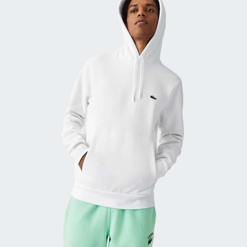 HOODIE LACOSTE SH9623 WHITE