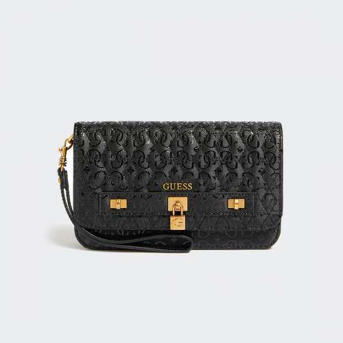 CARTEIRA GUESS ISIDORA QUILTED BLACK