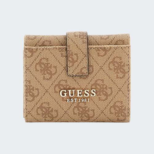CARTEIRA GUESS LAUREL SLG LATTE LOGO