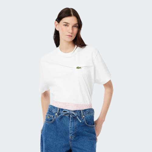 T-SHIRT LACOSTE W WHITE