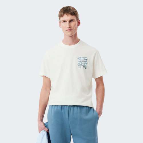 T-SHIRT LACOSTE FLOUR/LIMENSTON