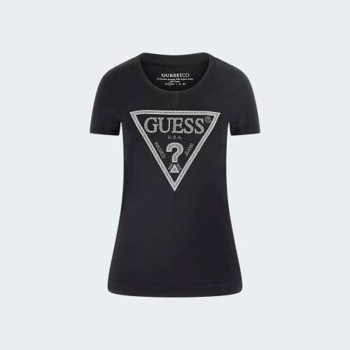 TSHIRT GUESS BOXY JBLK