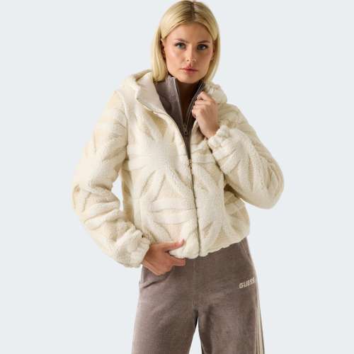 CASACO GUESS JACQUARD SHERPA FULL ZIP