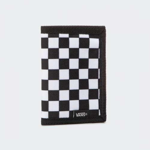 CARTEIRA VANS SLIPPED BLACK/WHITE CHECKERBOARD