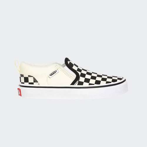 VANS ASHER CHECKERS BLACK/NATURAL