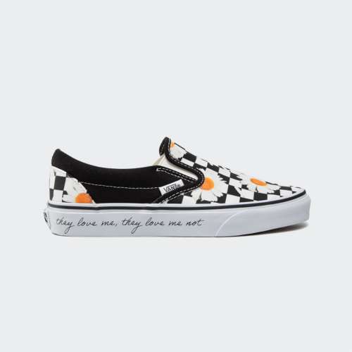 VANS SLIP-ON J BLACK/WHITE