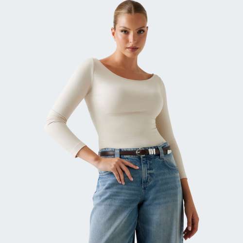 LONGSLEEVE GUESS BOAT NK BASIC