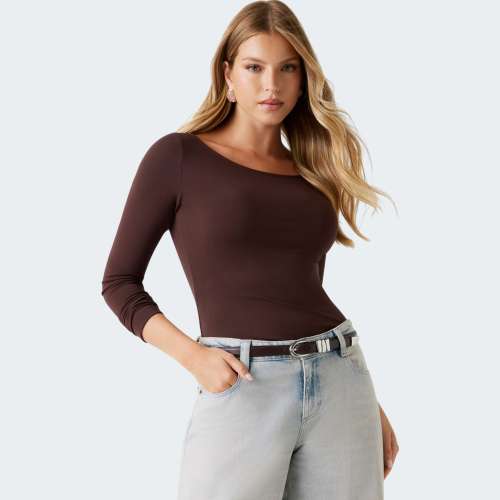 LONGSLEEVE GUESS BOAT NK BASIC