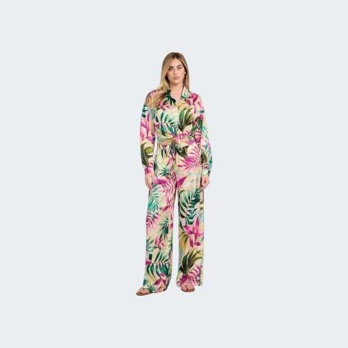 CALCAS GUESS INES WIDE LEG JOGGER P8FY