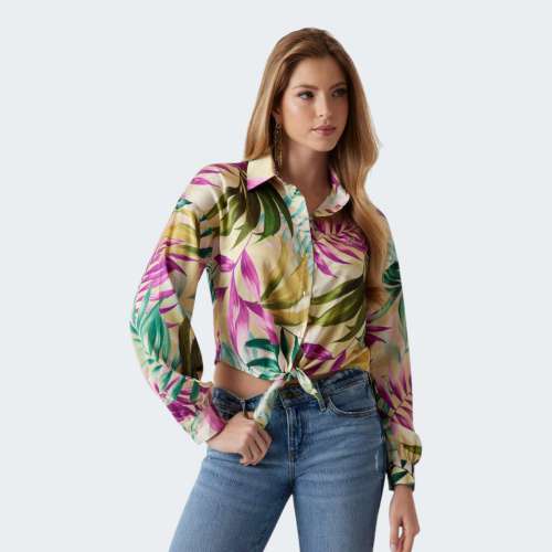 CAMISA GUESS NEW LS BOWED JUN P8FY
