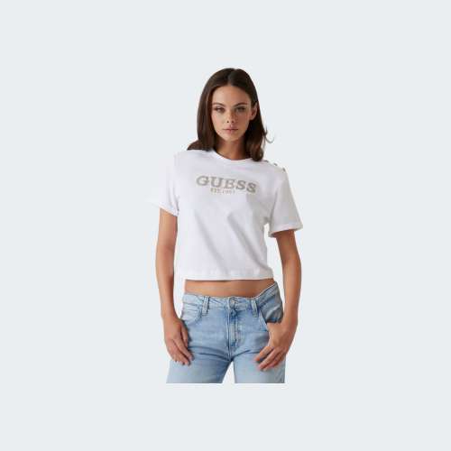 T-SHIRT GUESS CN SS CROPPED WASHED OGO G011