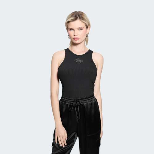TOP GUESS NEW ROUND JBLK