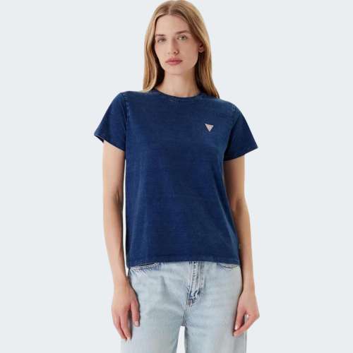 TSHIRT GUESS GJ SS CN REG INDIGO TRAINGLE
