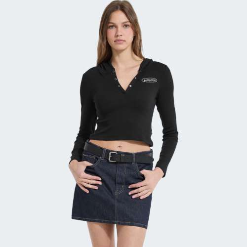 HOODIE GUESS GJ LS EMBRO SLIM