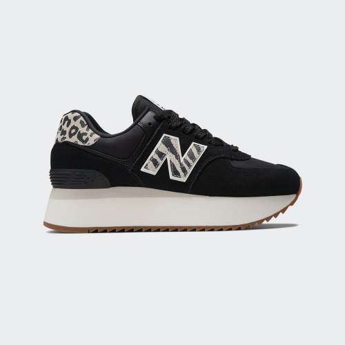 NEW BALANCE 574 + W BLACK/ANIMAL