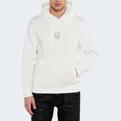 HOODIE ARMANI AX OFF WHITE