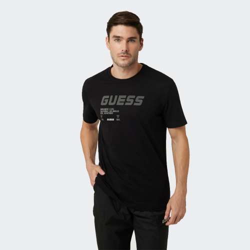 TSHIRT GUESS DIVO JBLK