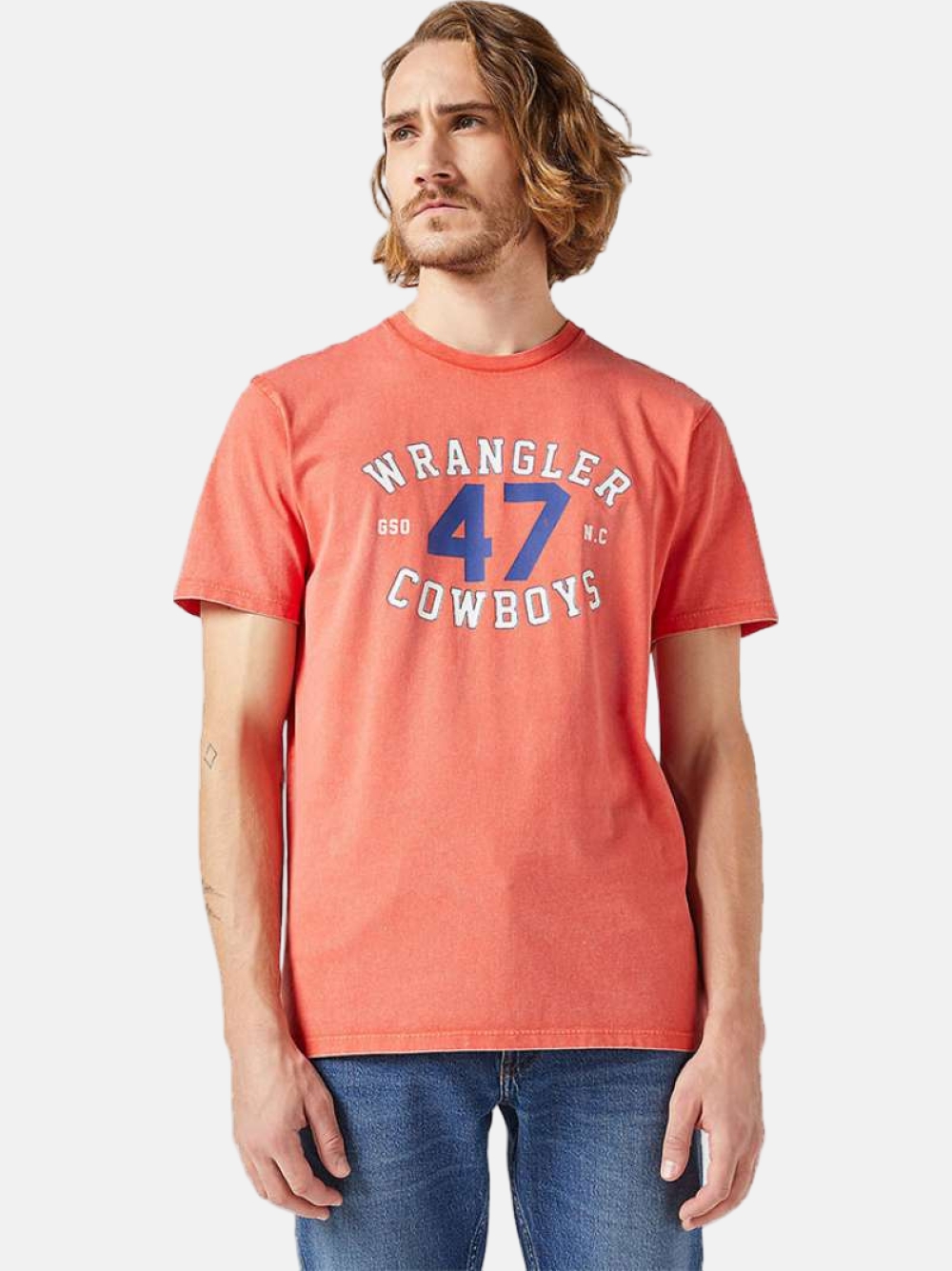 TSHIRT WRANGLER GRAPHIC BURNT SIENNA