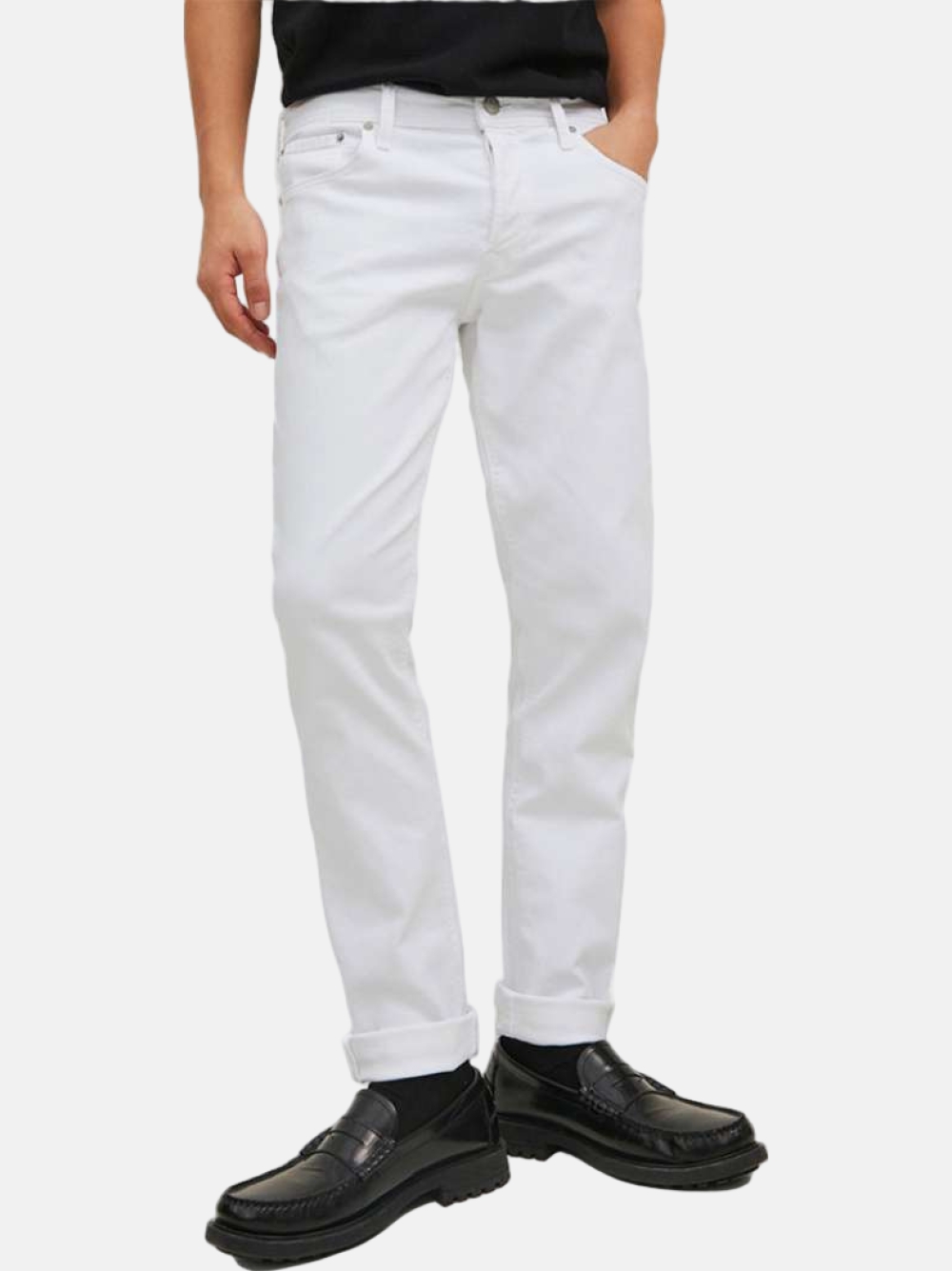 CALÇAS  JACK & JONES GLEEN WHITE DENIM