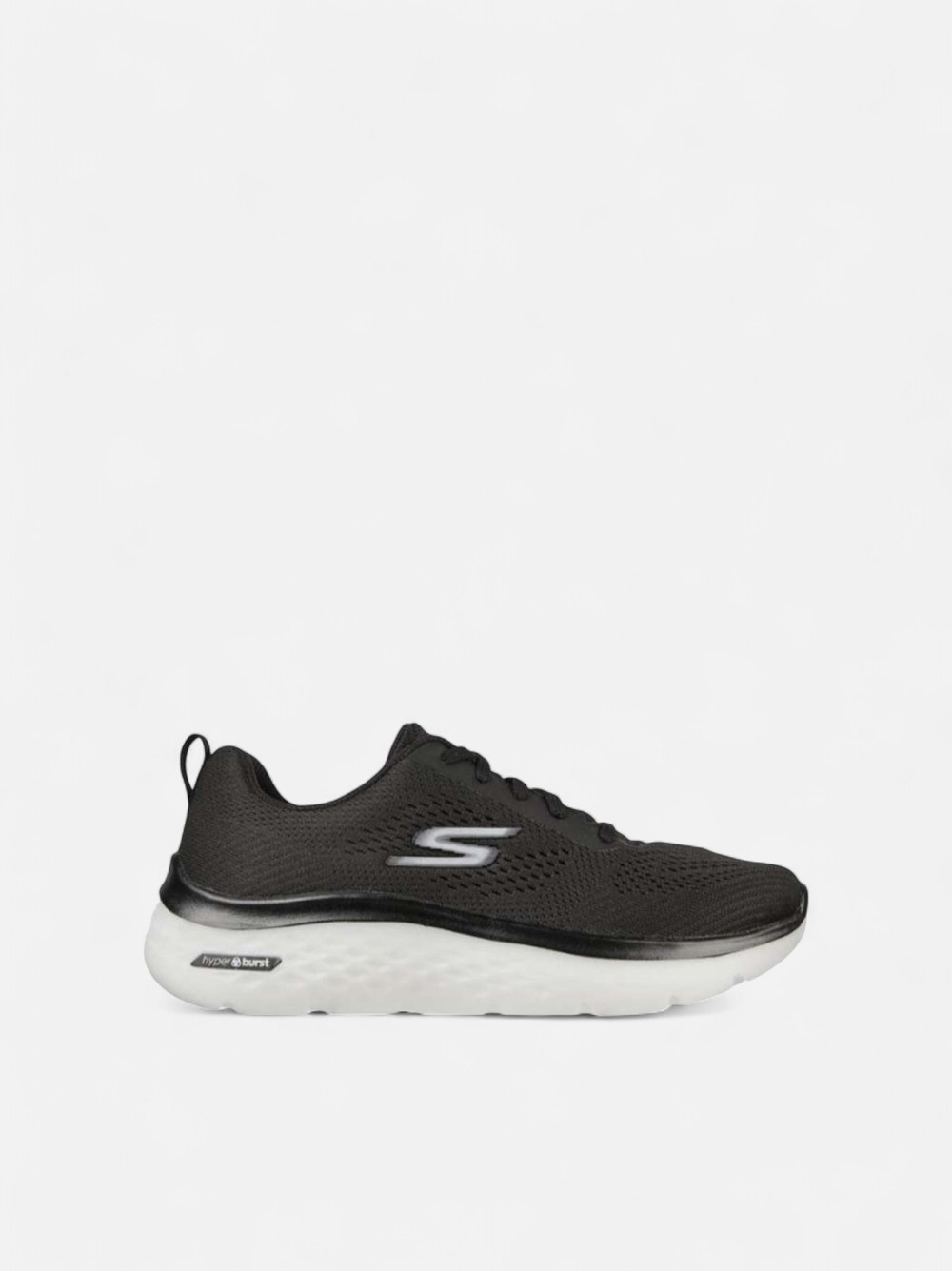 SKECHERS GO WALK HYPER BURST BLACK/WHITE