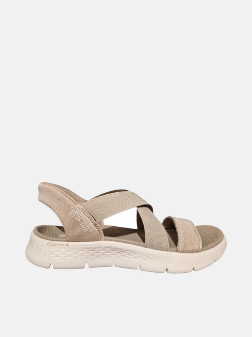 SANDÁLIAS SKECHERS GO WALK FLEX GLIMMER TAUPE