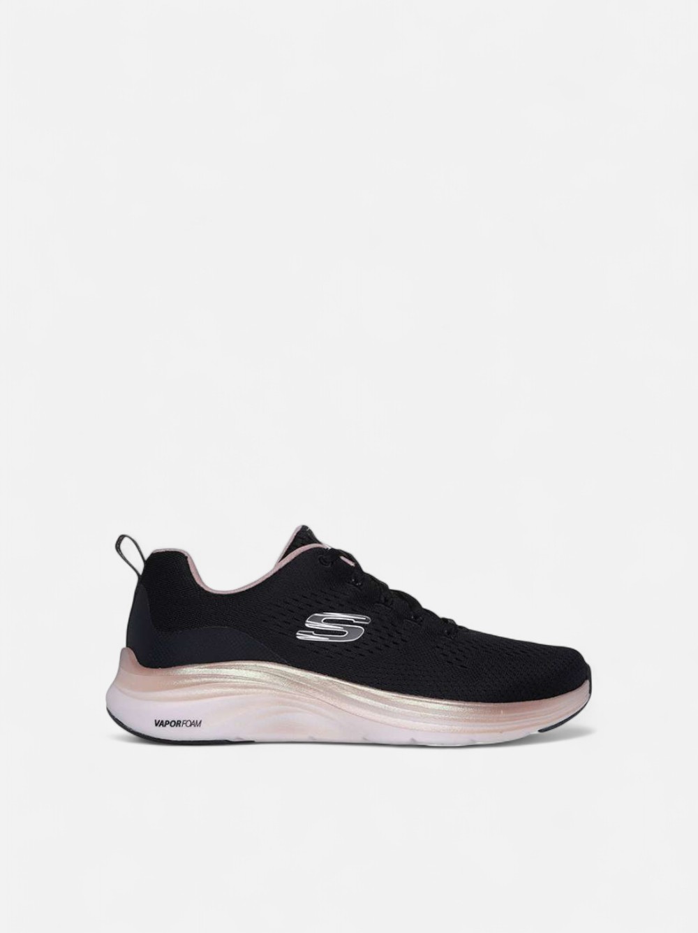SKECHERS VAPOR FOAM BLACK/ROSE GOLD