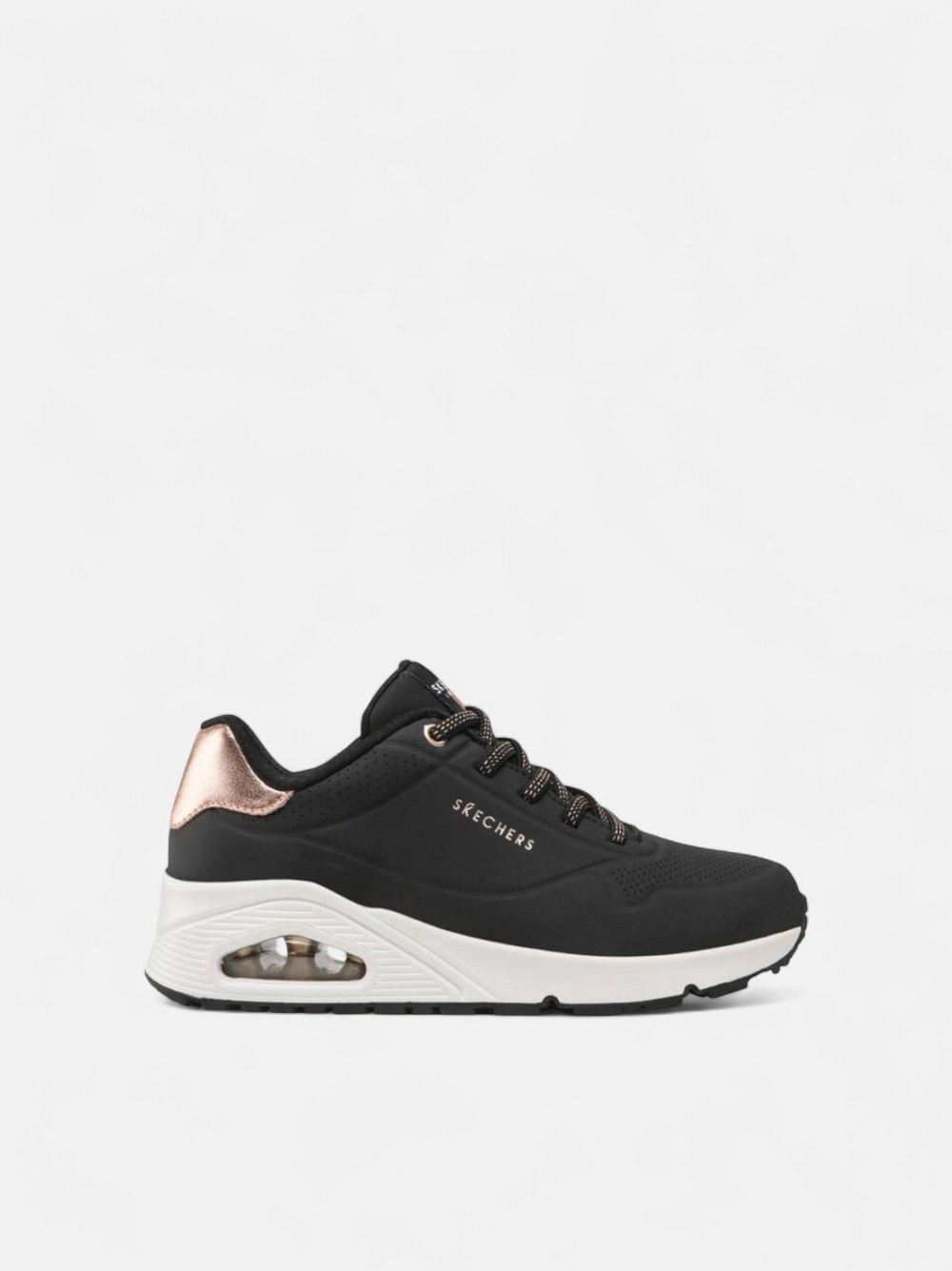 SKECHERS UNO BLACK/WHITE