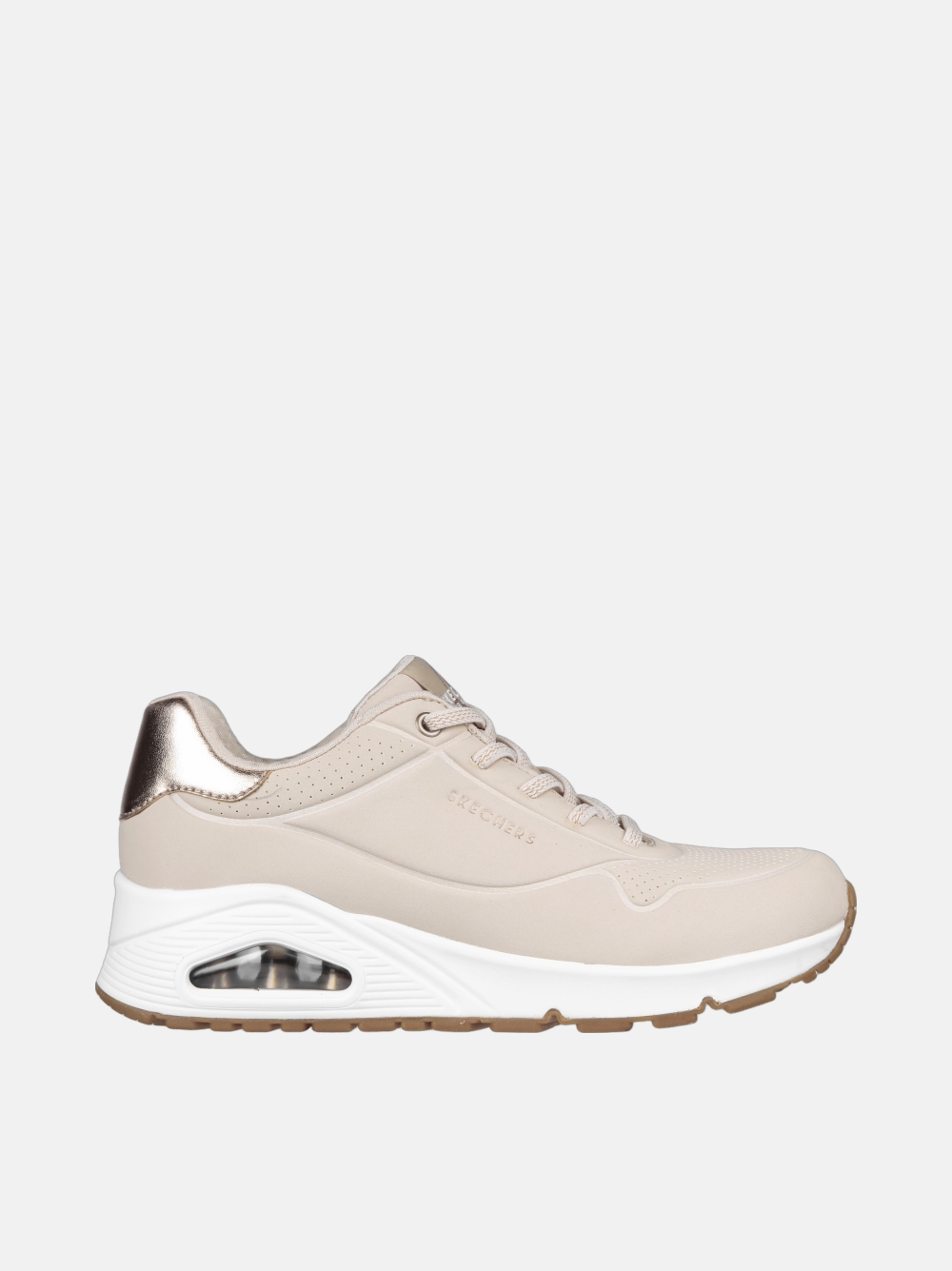 SKECHERS UNO NUDE/WHITE