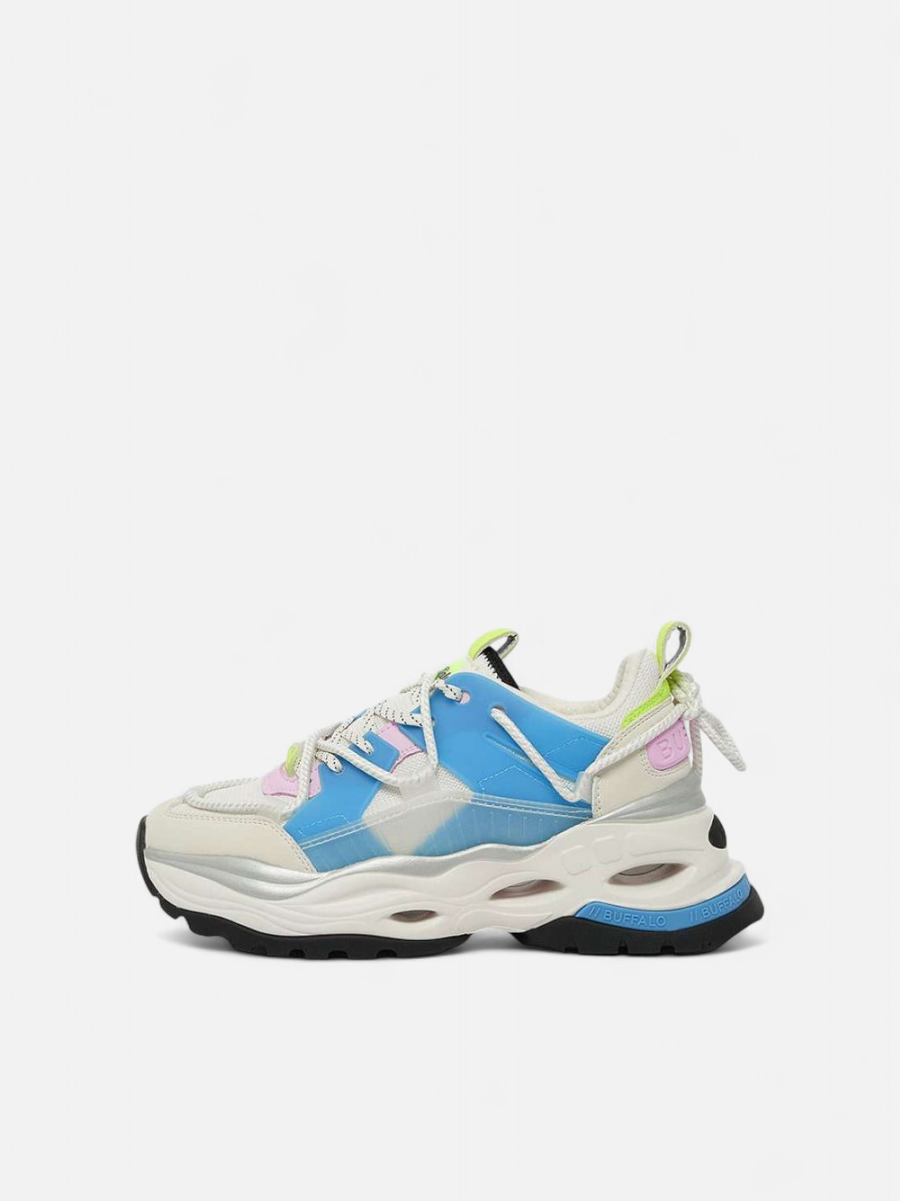 BUFFALO TRIPLE LACE PINK/BLUE/LIME