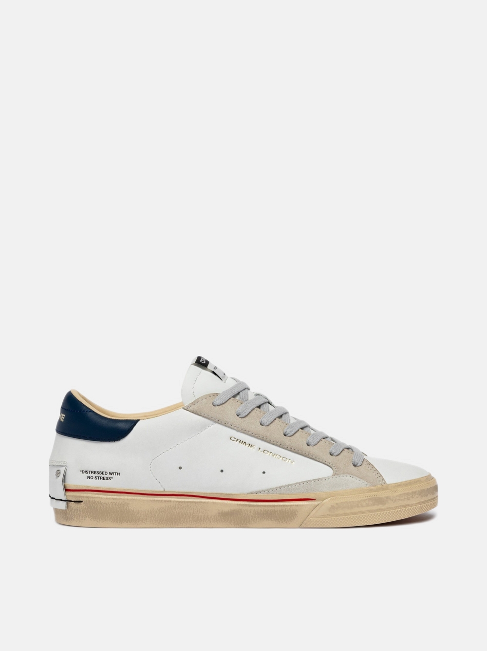 CRIME LONDON DISTRESSED WHITE/NAVY