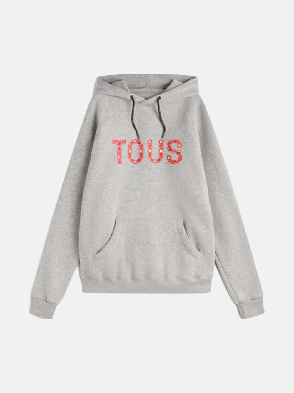 HOODIE TOUS LOGO GEMSTONES GRIS