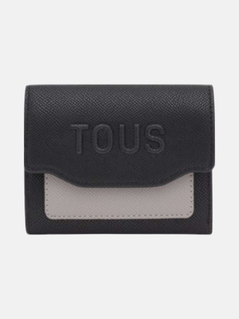 CARTEIRA TOUS AUDREE SAFFIANO NEGRO GRIS