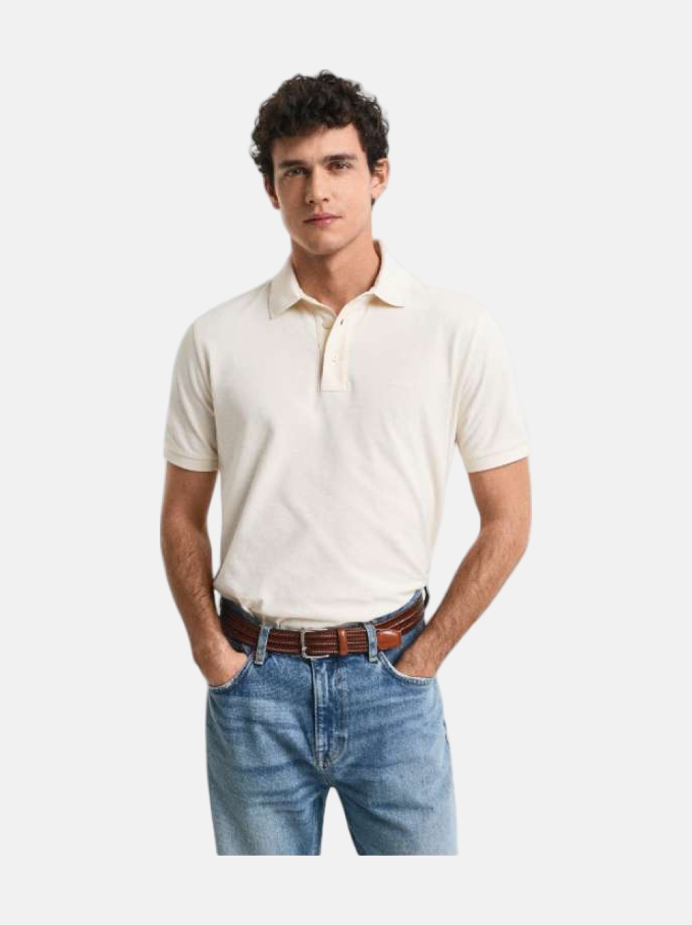 POLO GANT SUNFADED IVORY WHITE