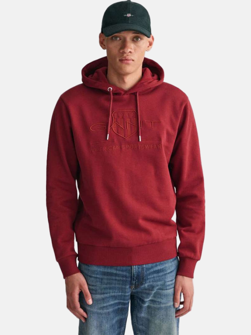 HOODIE GANT REG TONAL SHIELD 604