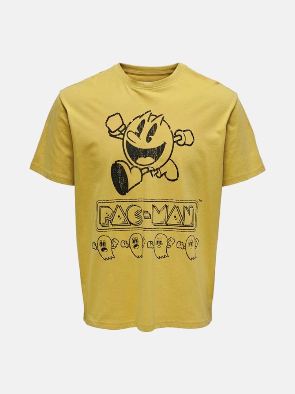 TSHIRT ONLY & SONS PACMAN OCHRE